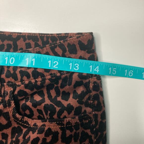 Loft's Made and Loved Women's Size 2 Leopard High Raised Skinny Corduroy Pants - Picture 5 of 6